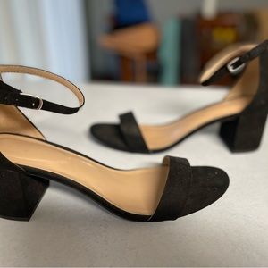A New Day Black strapped heels